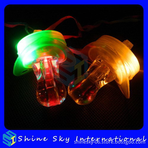 New Best Selling Led Plastic Flashing Pacifier